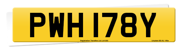 Registration number PWH 178Y